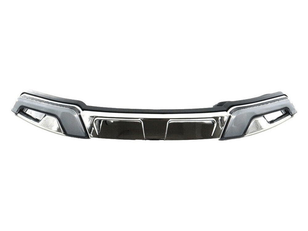 FusionFX LED DRL Windshield Trim with Amber Turn, White Run & Smoke Lens - Chrome. Fits Touring 2014-2023 - Hoglights