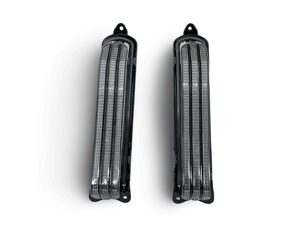LED CVO Taillight Panels - Red Run/Brake, Amber Turn, Smoke Lenses. Fits CVO Touring 2014up. - Hoglights