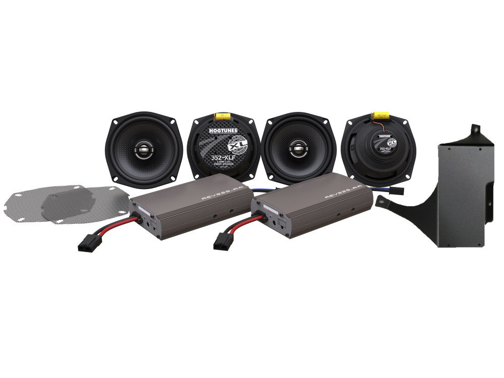 Hogtunes XL, 450 Watt Amp x 4 Speaker Kit. Fits Ultra Classic 1998-2013 & Tri Glide Ultra 2009-2013 - Hog Tunes Audio