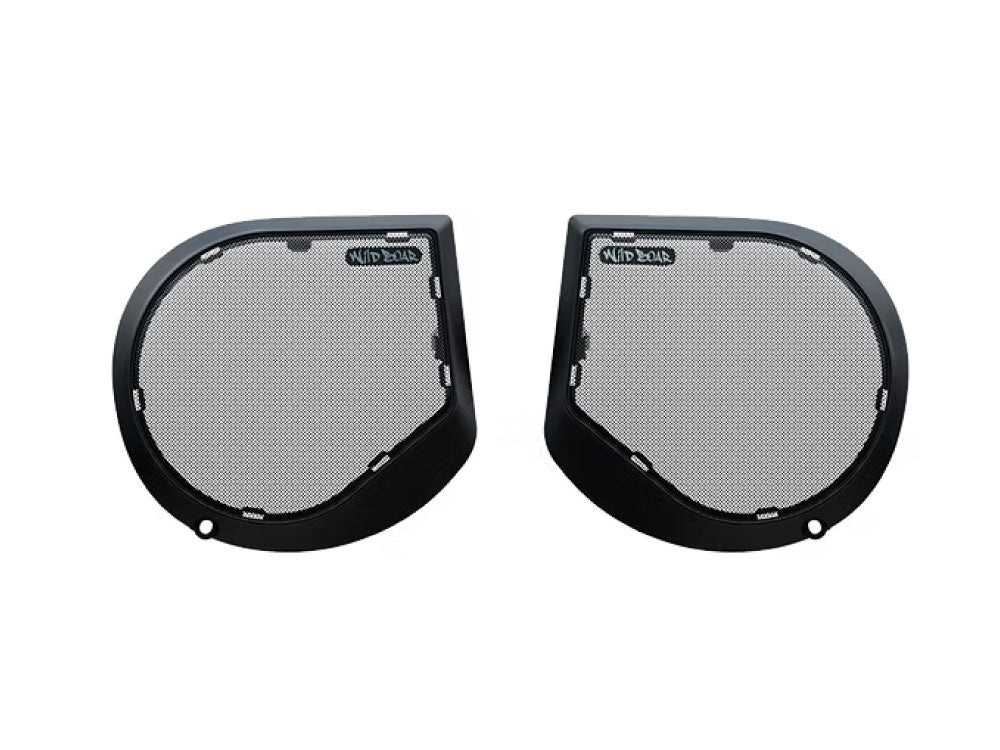 Upgraded Metal Mesh Speaker Grills - Black. Fits Street Glide 2024up - Hog Tunes Audio