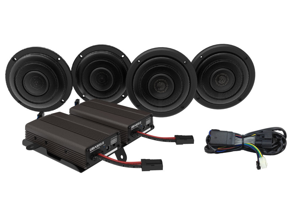 Wild Boar, 600 Watt Amp x 4 Speaker Kit. Fits Limited Ultra Classic, Ultra Classic & Tri Glide Ultra 2014-2023 - Hog Tunes Audio