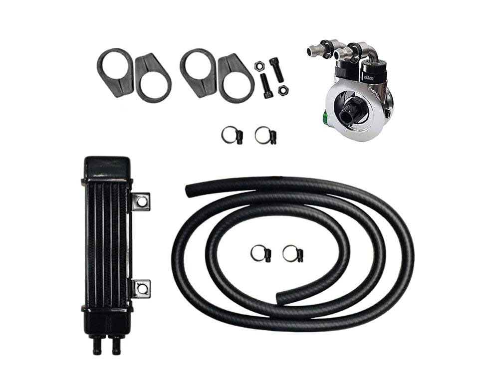 6-Row Vertical Slimline Oil Cooler Kit. Fits Sportster 1986-2021 - Jagg Oil Coolers