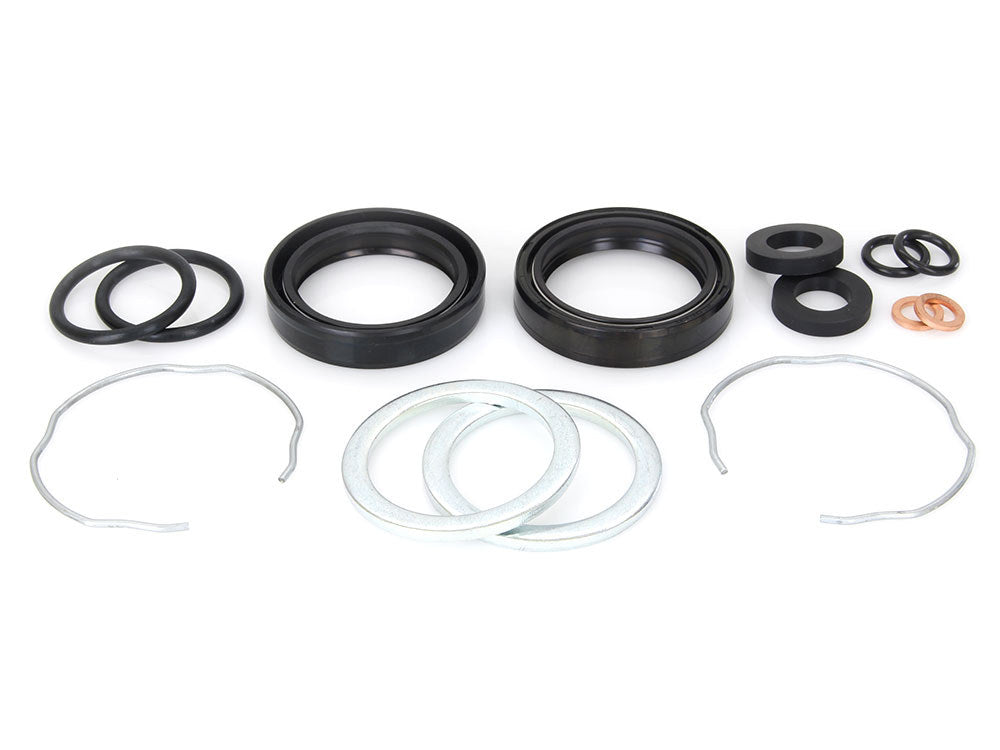 41mm Fork Seal Kit. Fits Softail 1984-2017, Dyna Wide Glide 1993-2005, Dyna Switchback 2012-2016, FXWG 1984-1986, Touring 1984-2013, Buell Thunderbolt 1999-2001, Lightning X1 2000-2002 & XB9S/XB9R 2003 - James Gaskets Inc