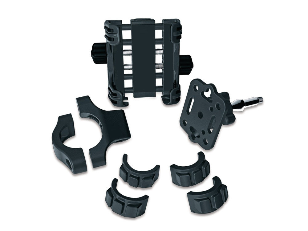Bar Mount Tech-Connect Device Mounting System. Fits 7/8in. to 1-1/4in. Bar - Kuryakyn