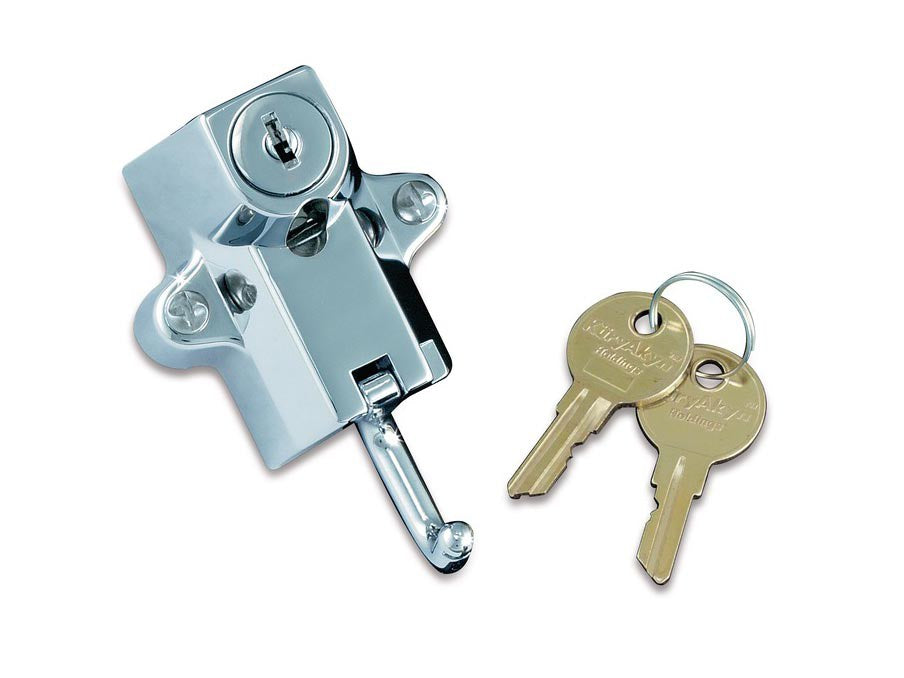 Universal Helmet Lock - Chrome. Fits 1-1/4in. to 1-1/2in. Tube. - Kuryakyn