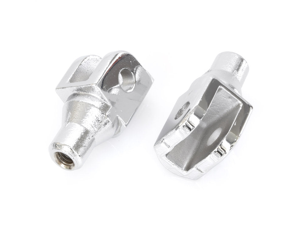 Front Footpeg Mounts - Chrome. Fits Honda & Suzuki. - Kuryakyn