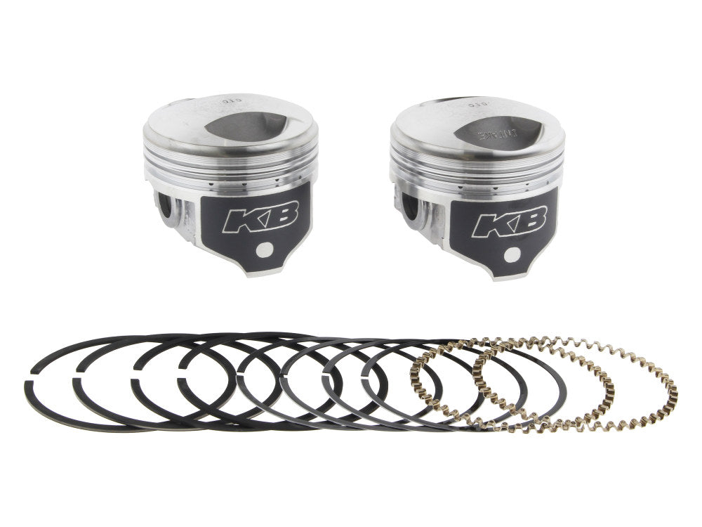 +.010in. Dome Top Pistons with 8.3:1 Compression Ratio. Fits Big Twin 1978-1984 with 1340cc Shovel Engine. - Keith Black Pistons