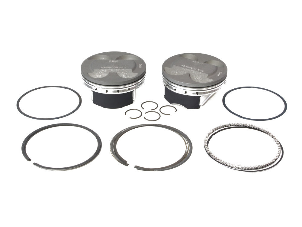 Std Pistons with 11.7:1 Compression Ratio. Fits Milwaukee-Eight 2017up with Big Bore 114 or 117ci to 128ci 4.250in. Cylinders. - Keith Black Pistons