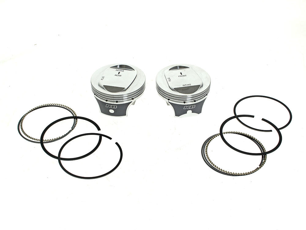 +.010in. Dome Top Pistons with 10.0:1 Compression Ratio. Fits CVO Twin Cam 2007-2017 with 110ci Engine & 'S' Models with 110ci Engines. - Keith Black Pistons
