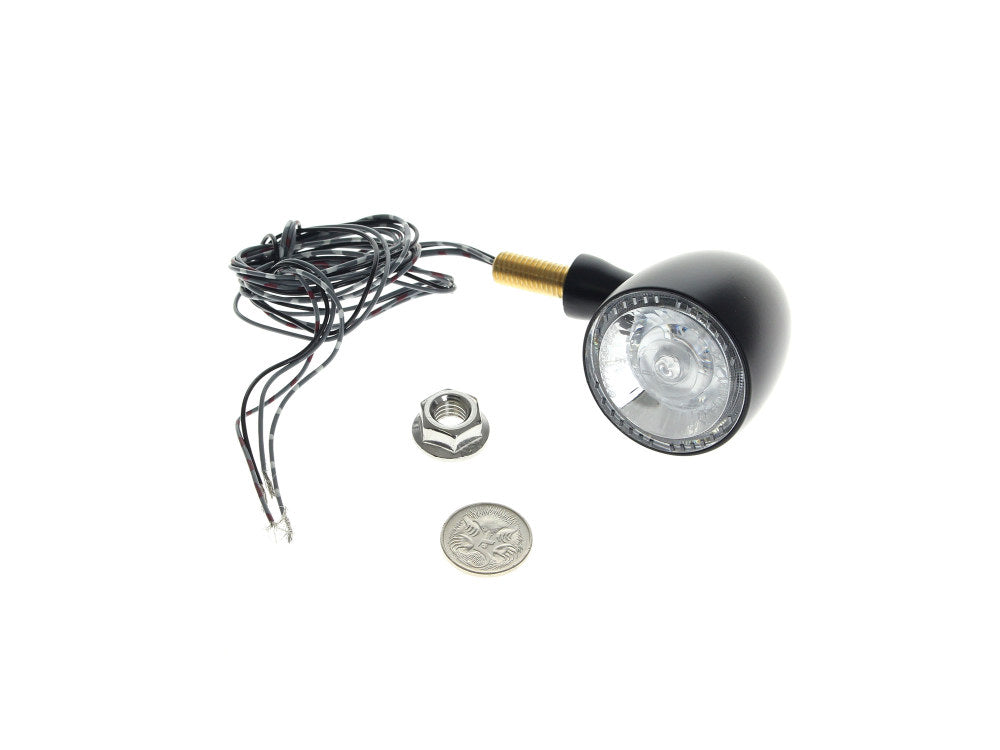 Bullet 1000 DF LED Turn Signal - Amber Turn - Red Run/Brake - Black. - Kellermann
