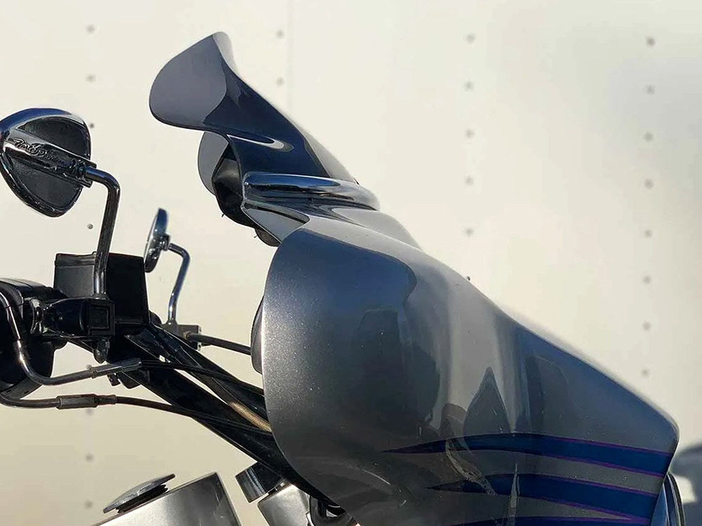 6.5in. Flare Windshield - Dark Smoke. Fits Electra Glide & Ultra 1986-1995. - Klock Werks