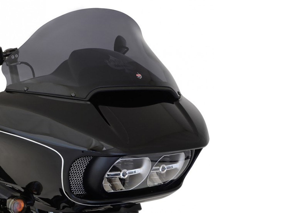 12in. Pro-Touring Flare Windshield - Dark Smoke Tint. Fits Road Glide 2015-2023 - Klock Werks