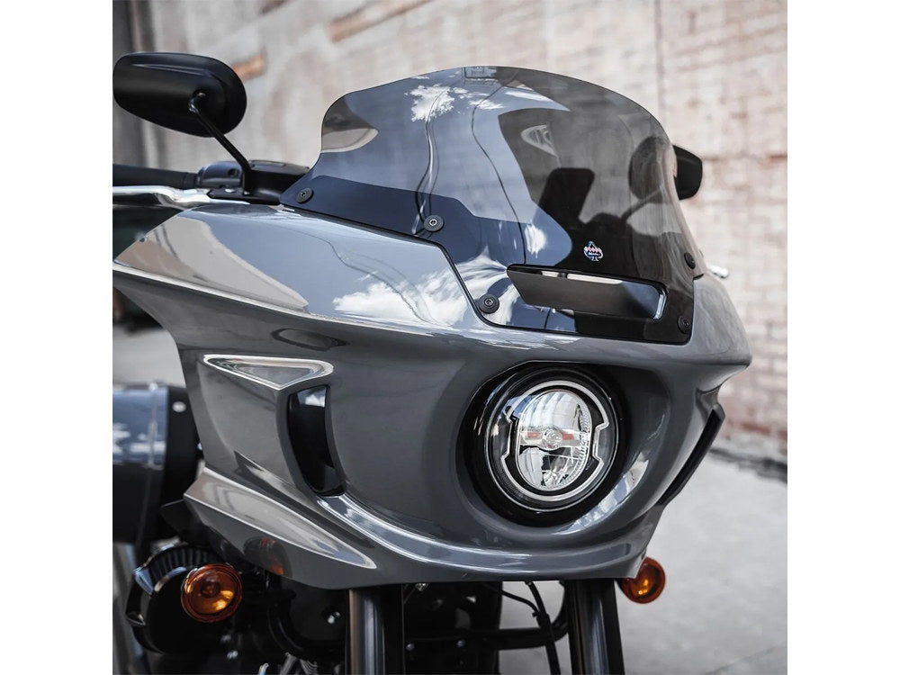 6in. Flare Windshield - Dark Smoke. Fits Low Rider ST 2022up - Klock Werks