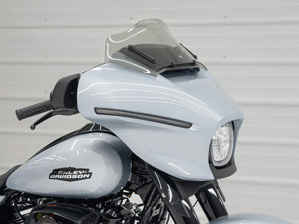 8in. Flare Windshield - Tinted. Fits CVO Street Glide 2023up & Street Glide 2024up - Klock Werks