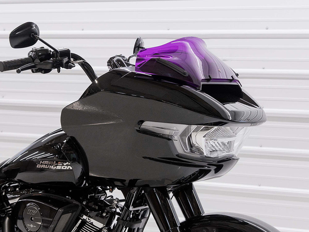 8in. Sports Flare Kolor Windshield - Purple. Fits CVO Road Glide 2023up & Road Glide 2024up - Klock Werks