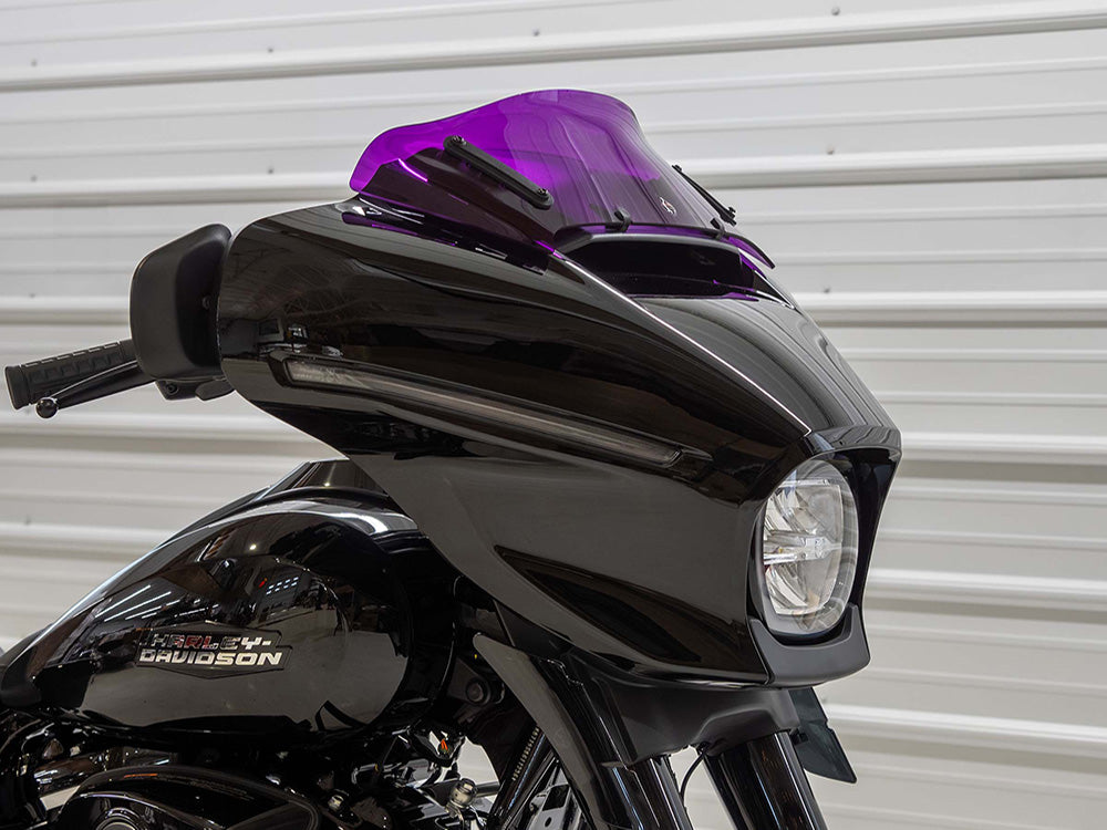 6.5in. Flare Kolor Windshield - Purple. Fits CVO Street Glide 2023up & Street Glide 2024up - Klock Werks