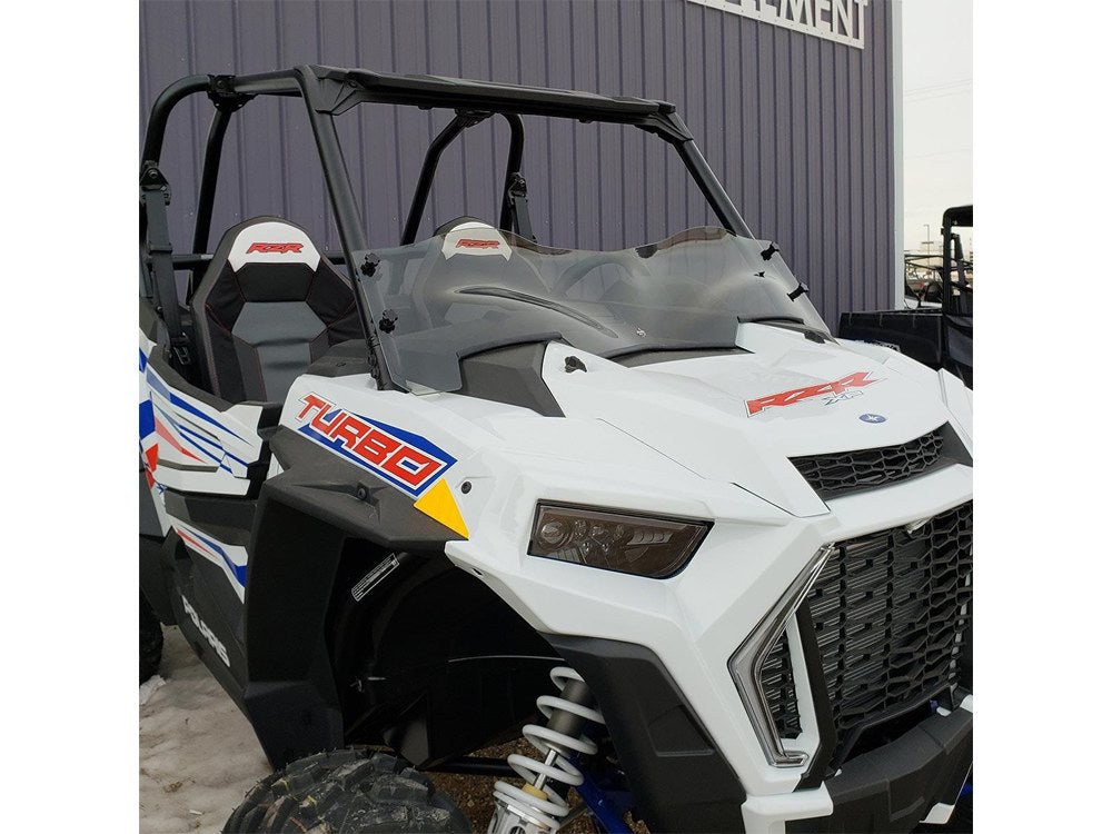 UTV Flare Windshield - Dark Smoke. Fits Polaris RZR 1000 XP 2019up - Klock Werks