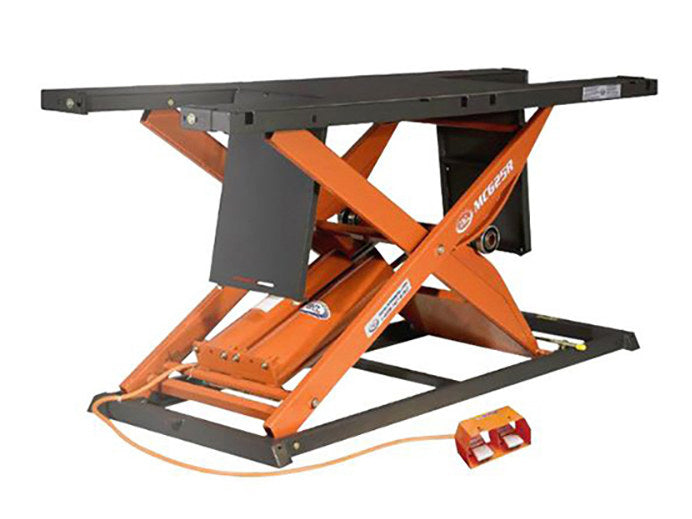 MC625R Bike Lift with Lifting Capacity of 1750 lbs & 29.5in. x 86.5in. Deck - Orange & Black. - K&L