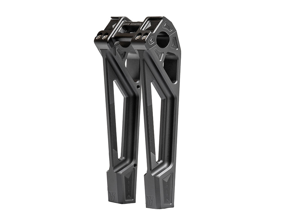 10in. Straight Fastback Risers - Black. Fits 1in. Handlebar - Kodlin