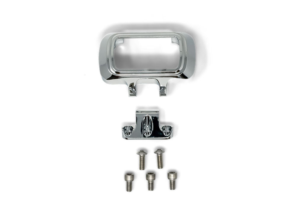 Accent Pro Riser Gauge Housing - Chrome. Fits Street Bob 2018-24, Lowrider ST 2022-24, 2018-24 Breakout and Softail Standard 2020-2022. - Kodlin
