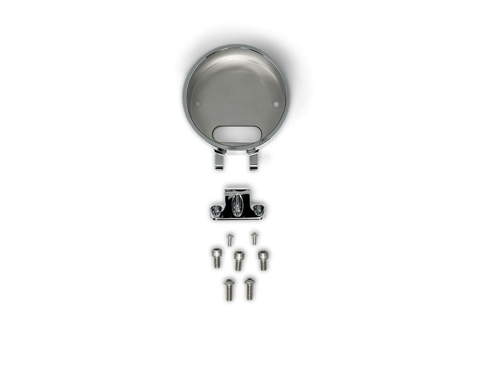 Accent Pro Riser Gauge Housing - Chrome. Fits Low Rider S 2022up & All Softail 2025up. - Kodlin
