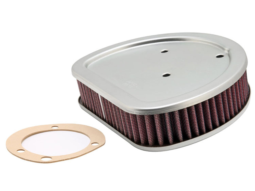 High-Flow Air Filter Element. Fits Softail 2000-2015, Touring 1999-2007 & Dyna 1999-2007 - K&N Filters