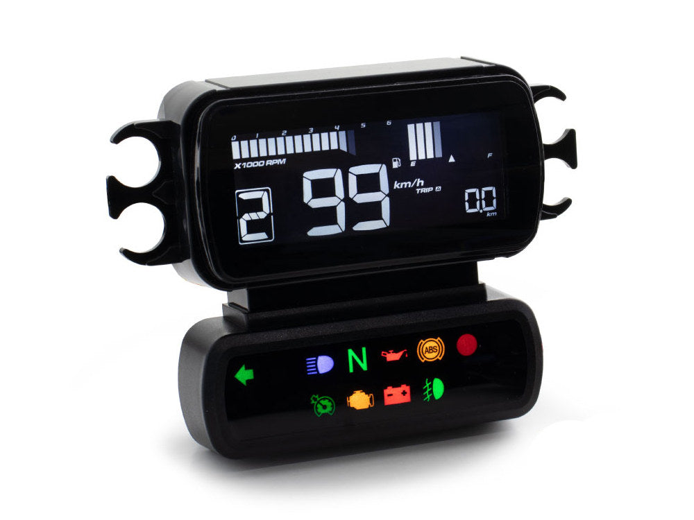 Speedometer/Tachometer - Black. Fits Softail Street Bob, Breakout, Low Rider ST and Standard 2018-2023 Without Traction Control - Koso