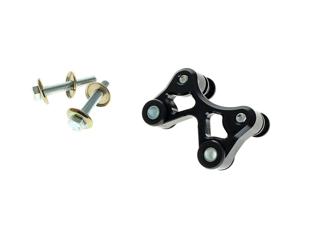 SDC Dagger Pullback Plate - Black. Fits Softail 2018up - Kraus Moto