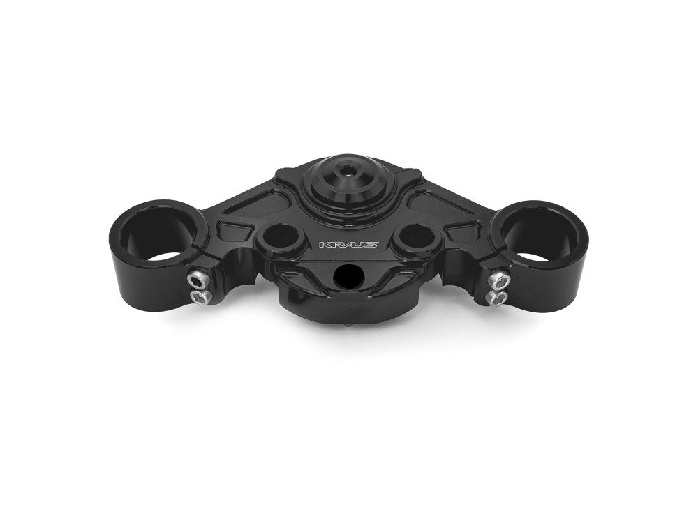 Wolf One Billet Bagger Top Triple Tree Clamp - Black. Fits Road Glide 2015-2023 - Kraus Moto