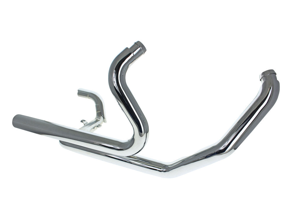 Right Side Tuck & Under Headers with Cross Over & Chrome Finish. Fits Touring 1995-2008. - Khrome Werks