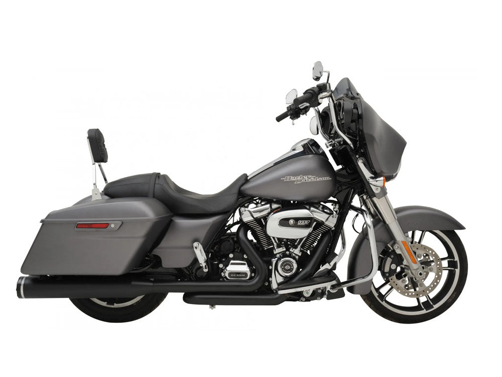 Dominator 2-into-2 Dual Exhaust - Black Headers with Black 4.5in. Mufflers. Fits Touring 2017up - Khrome Werks