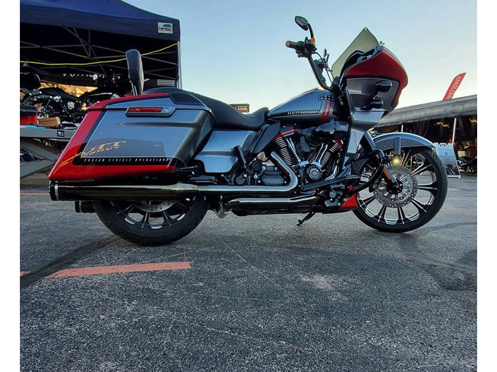Dominator 2-into-2 Dual Exhaust - CVO Eclipse Black with Eclipse Black 4.5in. Mufflers. Fits Touring 2017up - Khrome Werks