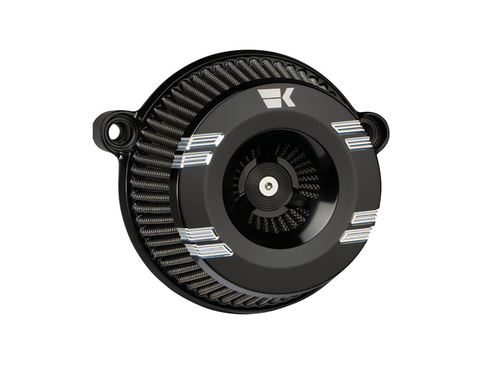 Klassic, Instigator Series Air Cleaner Kit - Black. Fits Touring 2017-2024 & Softail 2018-2024 - Khrome Werks