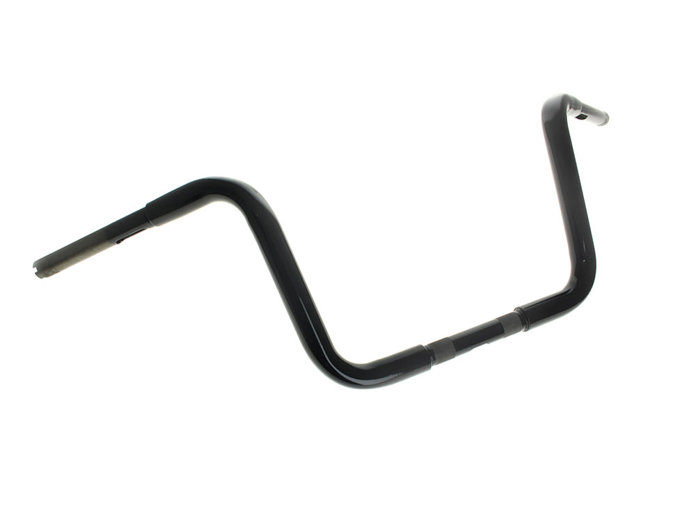 10in. x 1-1/4in. Ape Hanger Handlebar - Gloss Black - LA Choppers