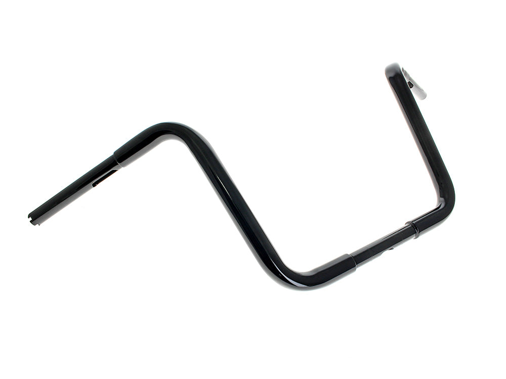 12-1/2in. x 1-1/4in. Ape Hanger Handlebar - Gloss Black - LA Choppers