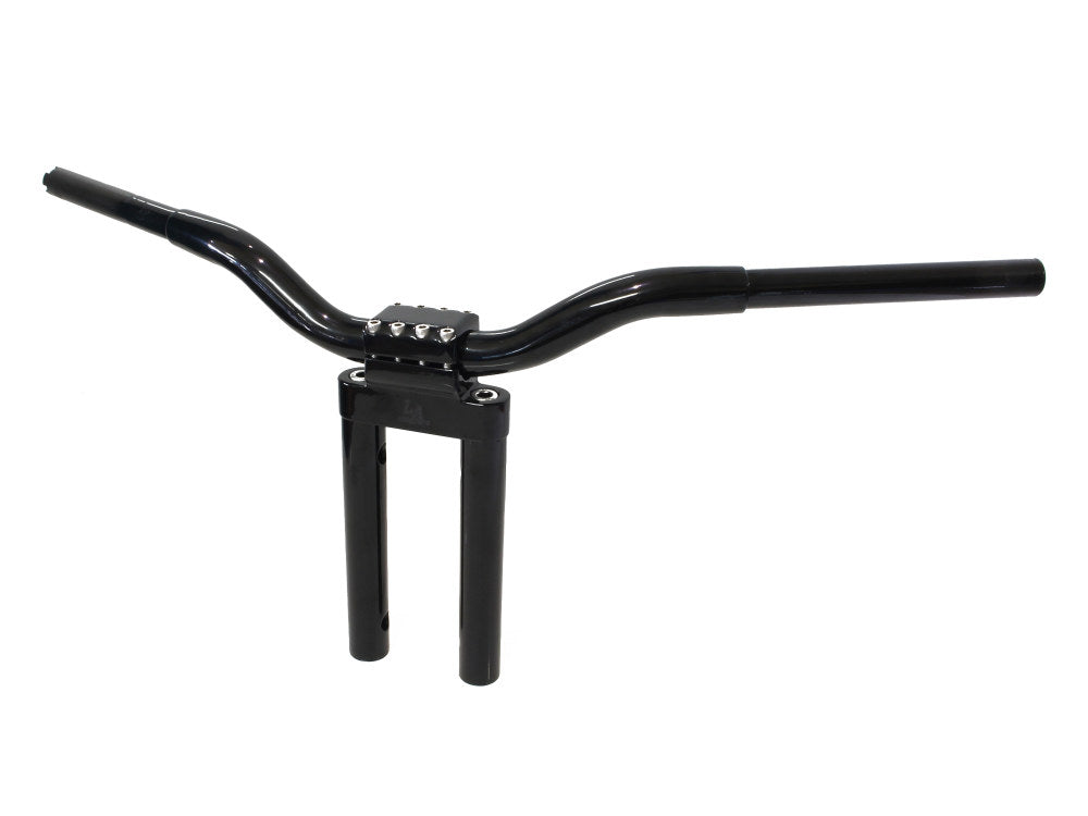 12in. x 1-1/4in. Straight Kage Fighter Handlebar - Gloss Black. - LA Choppers