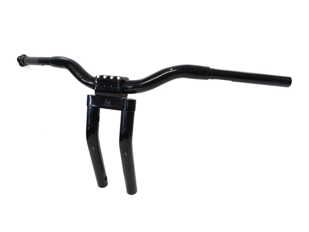 13in. x 1-1/4in. Pullback Kage Fighter Handlebar - Gloss Black. - LA Choppers