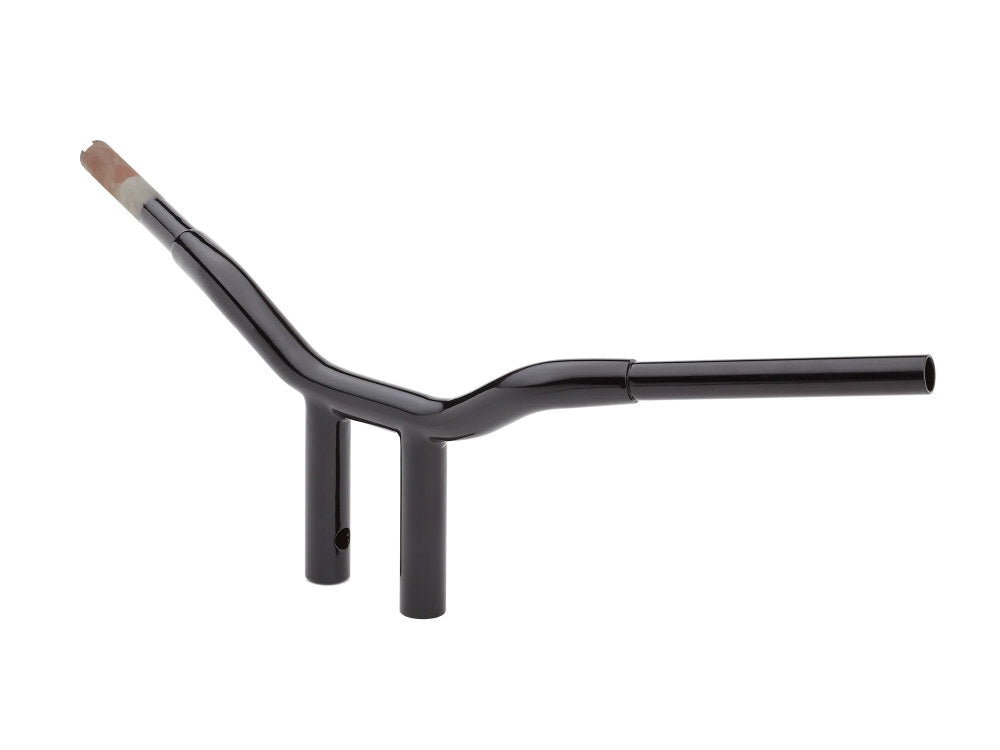 10in. x 1-1/4in. Straight One Piece Kage Fighter Handlebar - Gloss Black. - LA Choppers
