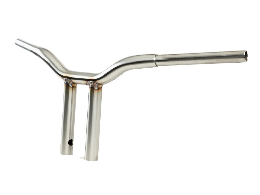 14in. x 1-1/4in. Straight One Piece Kage Fighter Handlebar - Stainless. - LA Choppers