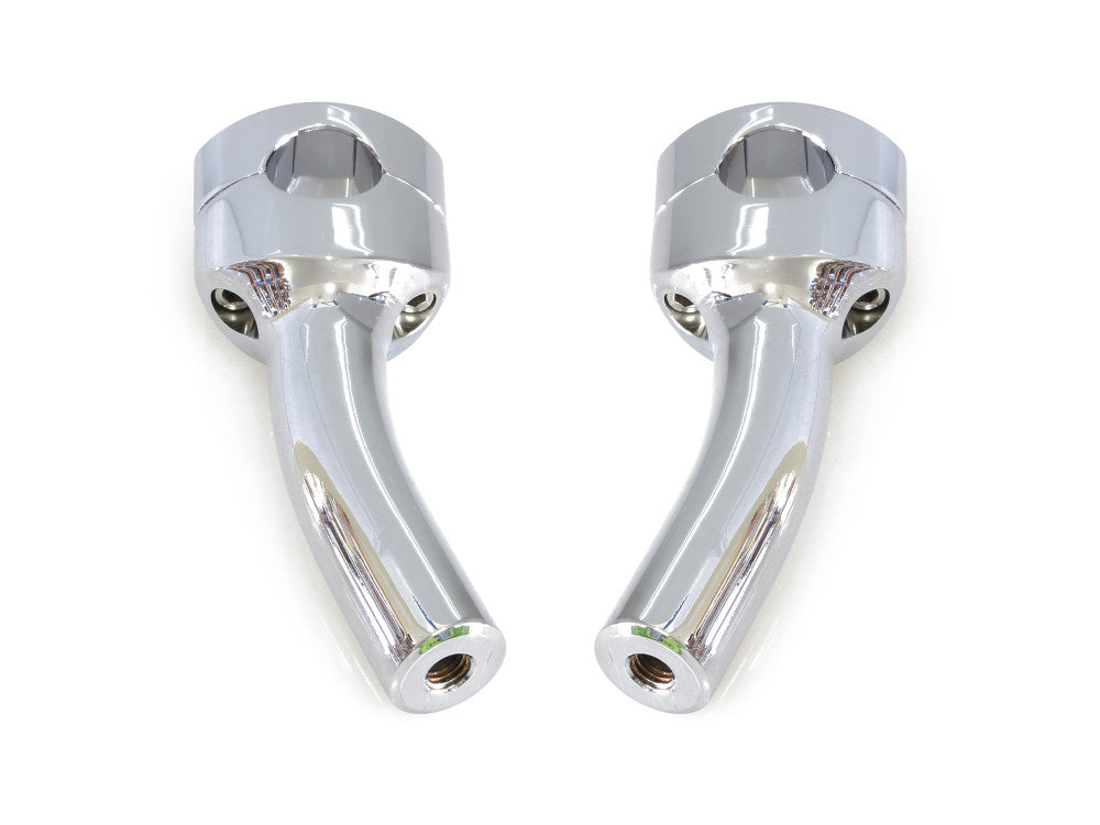 5.5in. Pullback Two Piece Riser Kit - Chrome. Fits 1-1/4in. Handlebar - LA Choppers