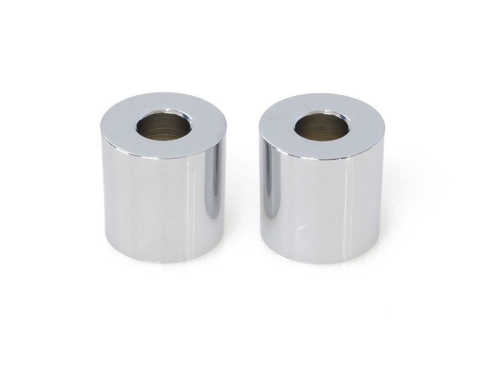 1in. Tall x 1in. Thick Riser Spacers - Chrome. - LA Choppers