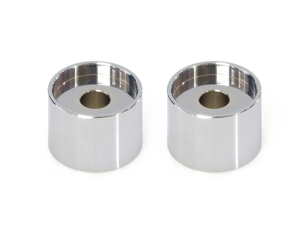 1in. Tall x 1.5in. Thick Riser Spacers - Chrome. - LA Choppers