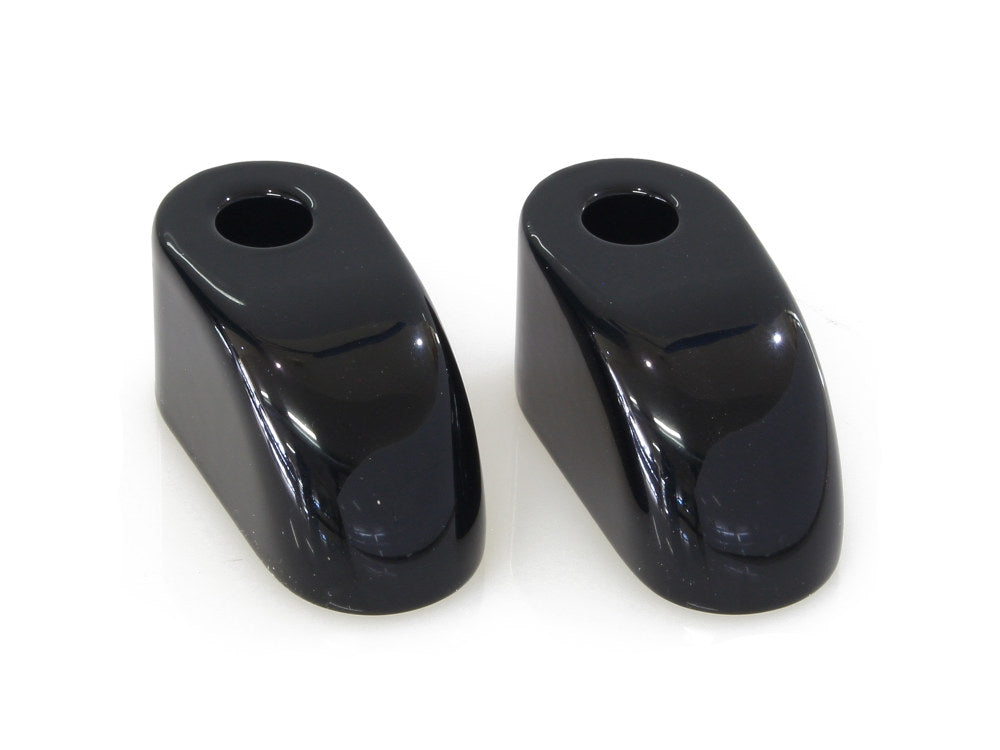 1in. Pullback Riser Extensions - Gloss Black. - LA Choppers