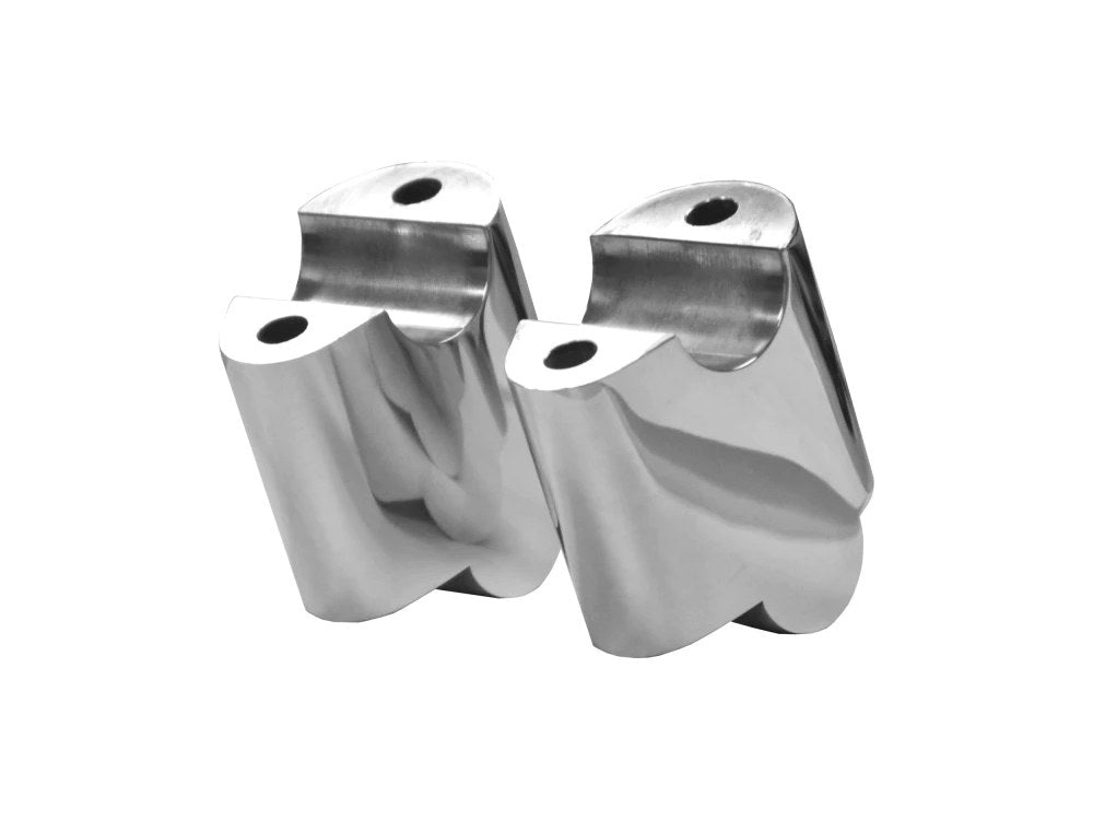 2in. Riser Spacers - Polished. Fits Dyna Street Bob 2008-2012. - LA Choppers