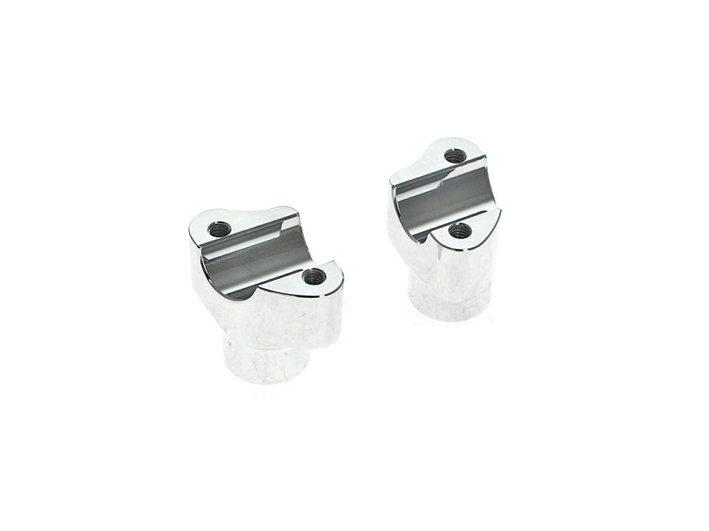1-1/2in. Tall Risers - Chrome. Fits 1in. Handlebar - LA Choppers