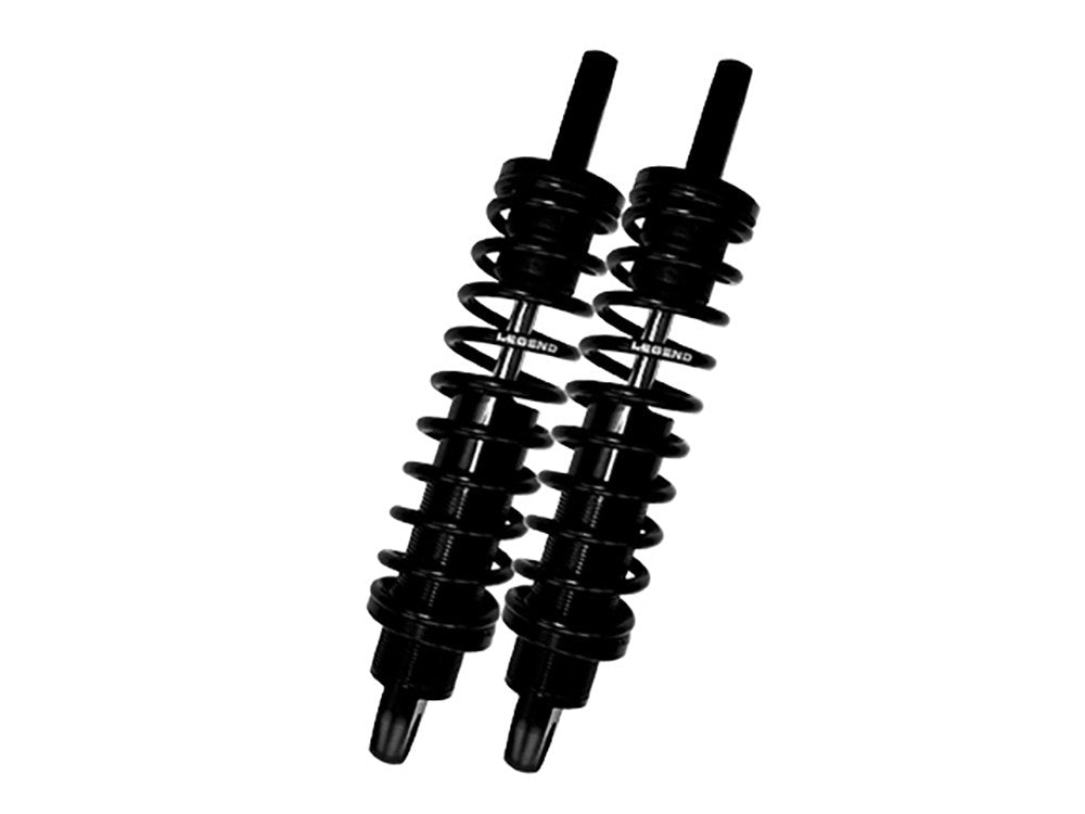 REVO Series, 14in. Rear Shock Absorbers - Black. Fits Dyna 1991-2017. - Legend Suspension