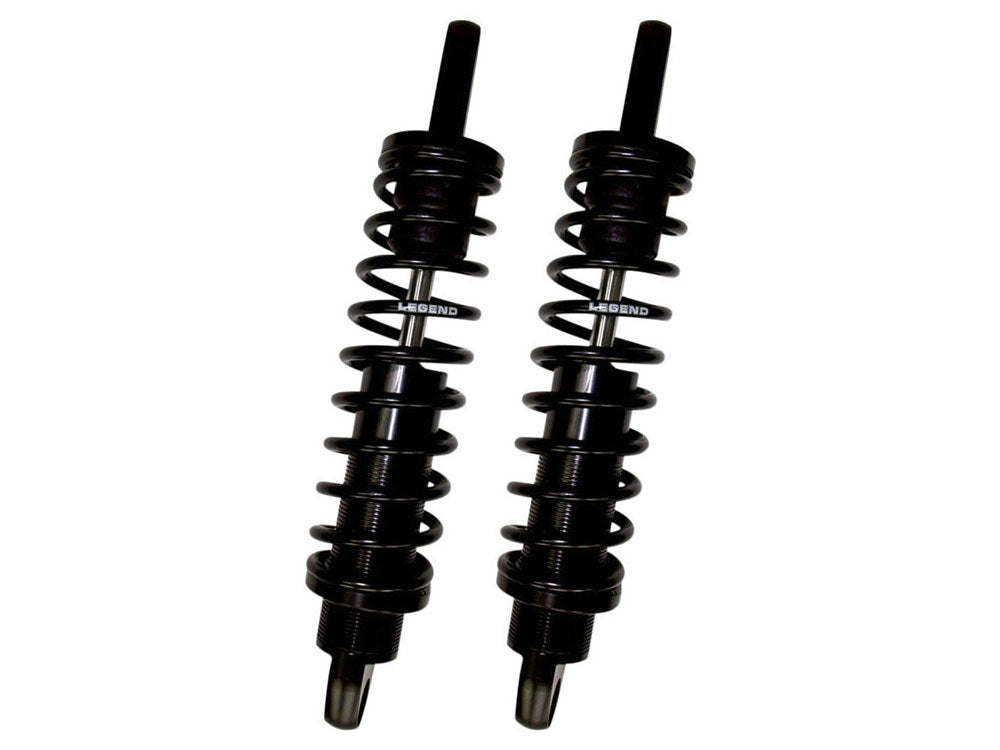 REVO-A Series, 14in. Adjustable Rear Shock Absorbers - Black. Fits Sportster 2004-2021 - Legend Suspension