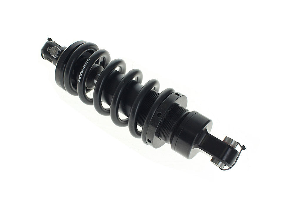 REVO-A Series, 12.5in. Adjustable Heavy Duty Rear Shock Absorbers - Black. Fits Softail 2018-2024 - Legend Suspension