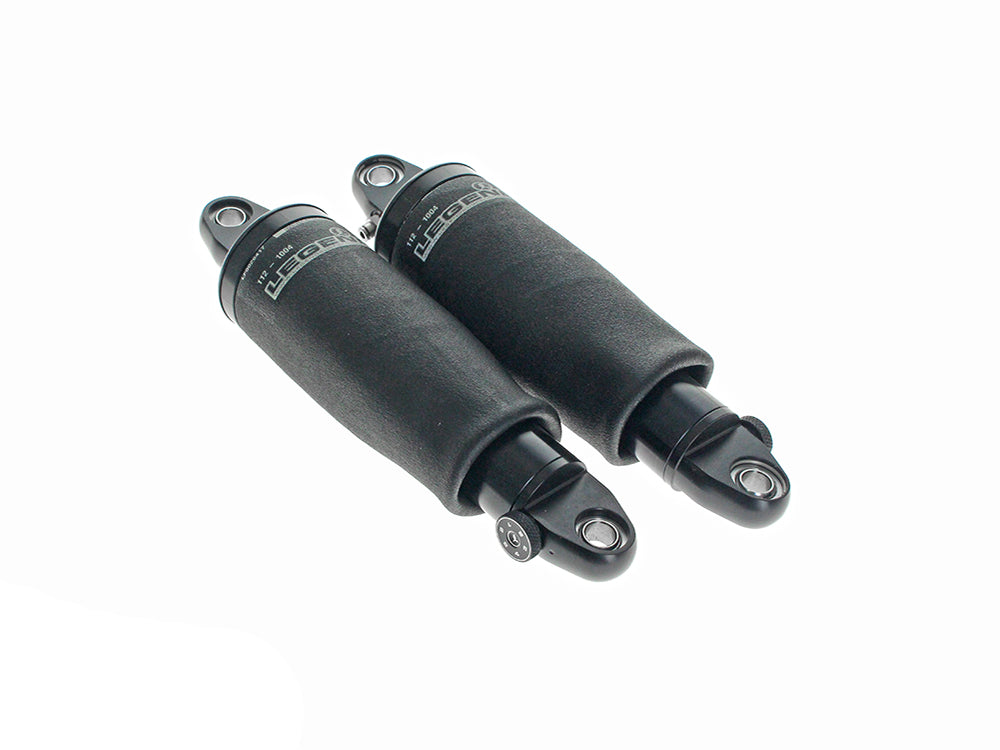 AIR-A Series, Rear Air Shock Absorbers - Black. Fits CVO Touring 2023up & Street Glide & Road Glide 2024up - Legend Suspension
