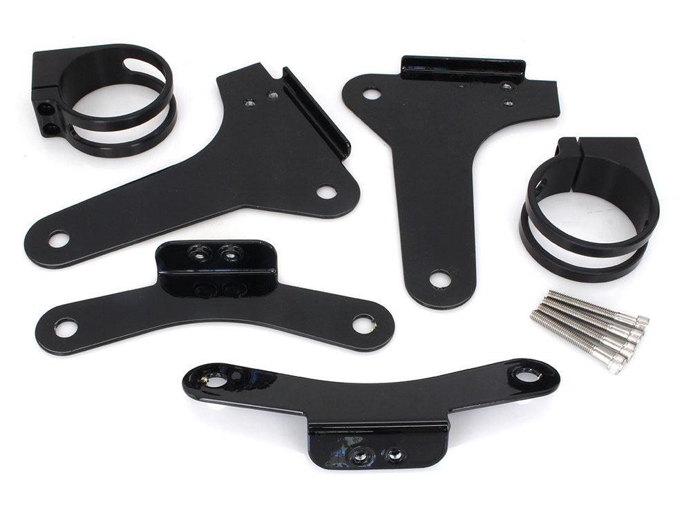 Revo ARC Remote Reservoir External Mounting Brackets - Black. Fits Touring 2014-2024 - Legend Suspension